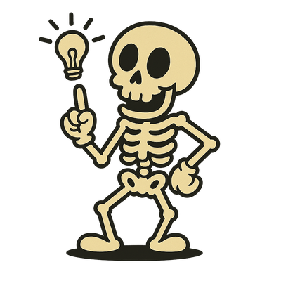 Cal with a lightbulb idea